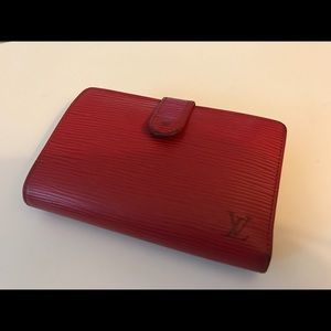 Louis Vuitton Red Epi Wallet